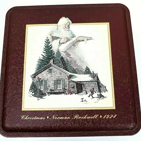 5 Vintage Christmas Tin Canister - Picture 7 of 8